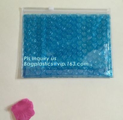 Bubble Ziplock Bag, Low Price Poly Slider Bubble Bag, Reclosed Black Foil Bubble Zipper Bag, customized Slider bubble ba