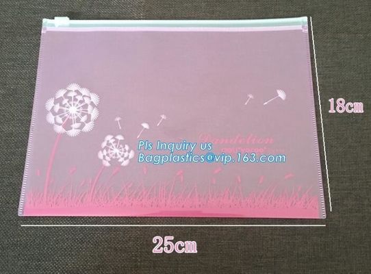 resealable mini plastic slider ldpe zipper storage bags, transparent slider zipper bag/ziplock packing garment / clothes