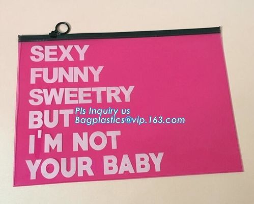 Transparent clear PVC Slider zipper bag plastic bag with zipper, cheap clear pvc pouch good quality with zipper packing