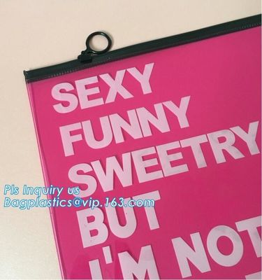 Transparent clear PVC Slider zipper bag plastic bag with zipper, cheap clear pvc pouch good quality with zipper packing