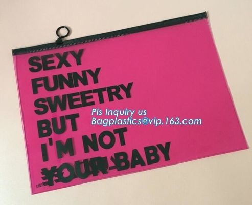 eco-friendly slider zipper flat matt plastic bag for document or swimwear, slider zipper bag zipper silver foil garment