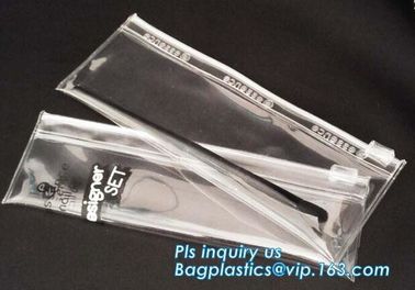 Printed slider ziplock plastic resealable clothes zipper bag, Eva Plastic Slider Zipper Clothes Packing Bag With Custom