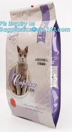 Slider Zipper Flat Bottom Side Gusset Dog Pet Food Packing Bag, Gravure Printing Top Slider Ziplock Plastic Pet Dog Trea