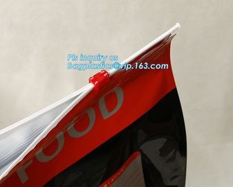 1.5kg 2.5kg 5kg flat bottom aluminum foil slider zipper pet dog food bag, Gravure Printing Top Slider Ziplock Plastic Pe