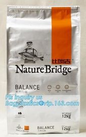 1.5kg 2.5kg 5kg flat bottom aluminum foil slider zipper pet dog food bag, Gravure Printing Top Slider Ziplock Plastic Pe
