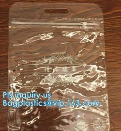 Cosmetic Ziplock clear bubble bags/Hot sale Slider Zipper Bag, slider hook hanging zipper bag, Slider Zipper PVC Pencil