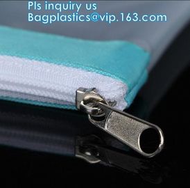 Bikini Plastic Packaging Clear PVC Swimwear Wet Packaging Bag With Zipper, stand up slider ziplock bag for underwear bik