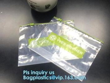 PP Plastic Slider Zip Lock A4 Doucment Files Holder Bag, zip lock bag with plastic slider & business card holder,Makeup