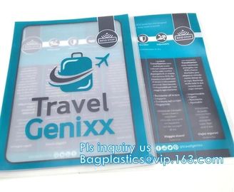 ziplock pvc bag slider travel beauty bag, slider zipper travel pvc pouch bag, slider bag makeup zipper bag for travel