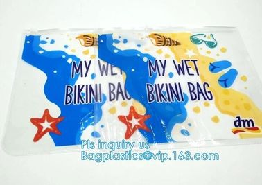 ziplock pvc bag slider travel beauty bag, slider zipper travel pvc pouch bag, slider bag makeup zipper bag for travel