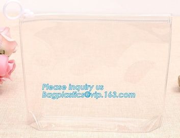 vinyl toiletry zipper bag pvc slider bag, Zipper Sliders Zip Lock Vinyl PVC Bags, Slider Ziplock Storage Makeup Pouch Co
