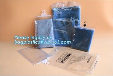 Ziplock Zipper Slider Bags Heavy Duty, MultiFunctional clear zipper slider pvc bikini packing swimming bag, frosted swim