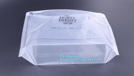 quad seal bottom and bottom load metallized film slider zipper packaging bag, Metal Zipper Printing PVC Slider Bags