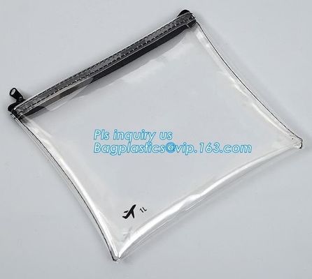 Custom logo EVA slider zipper makeup brushes packing bag, slider zipper bag /writable plastic bag with zipper, slider