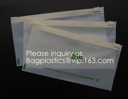 100% Biodegradable Corn Starch Bag Eco-friendly PLA Zipper Pouch,Biodegradable, Recyclable, Waterproof, Smell Proof, Col