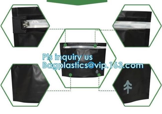 Aluminum Foil Anti Smell Bag For Kratom Capsule , Grip Seal Plastic Bags For Medical weed Storage Aluminum Foil Anti Sme