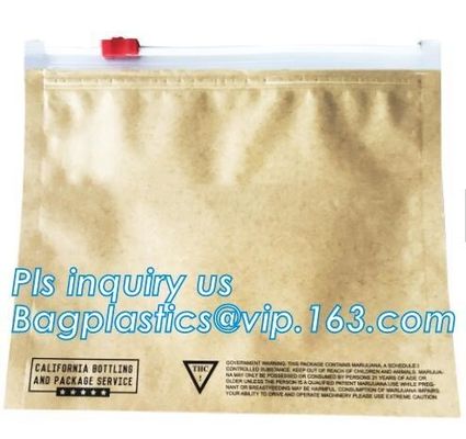 Child Proof Cigarette Plastic Bag Anti Moisture Laminated Aluminum Foil Mylar, Tobacco Plastic Child Proof Zipper Bags M