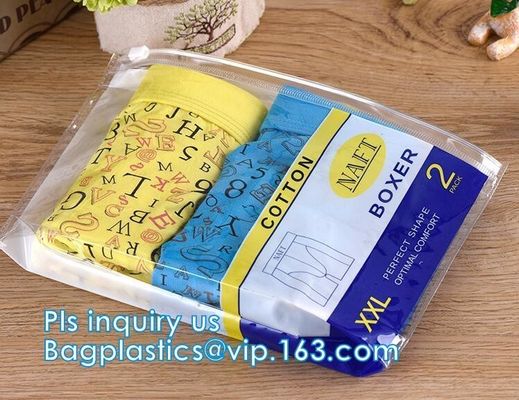 ZiplocK slider bags/slider zipper bag mobile phone cover/ cell phone cover packaging bag, Zipper PVC underwear package
