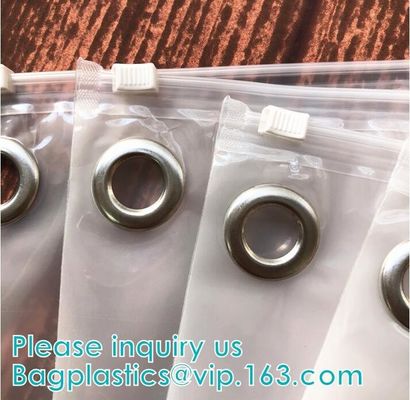 Custom Transparent PVC Slider Zip Lock Bags Frosted EVA Zipper Packaging Bag For Garment,Self Zip Lock Apparel Packaging