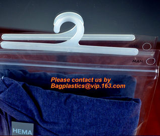 VINYL HANGER HOOK BAGS, UNDERWEAR PACKING, HANGER HOOK PLASTIC BAGS, HANGER ZIPPER BAGS, HANGER SLIDER BAGS BAGPLASTICS