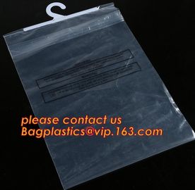 hanger hook plastic underwear packaging poly bags with hanger,Frosted PVC plastic hook bag button opening bagplastics