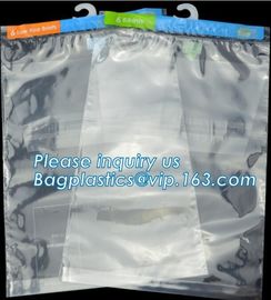 Hanger Plastic Hook Bag for Packaging on Festivals,Hanger PVC bed sheet packaging bag with buttons,Stationery Set Transp