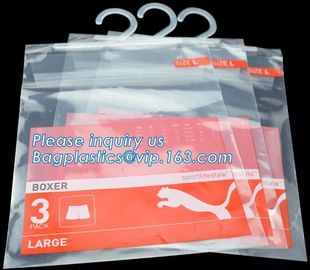 Hanger Plastic Hook Bag for Packaging on Festivals,Hanger PVC bed sheet packaging bag with buttons,Stationery Set Transp