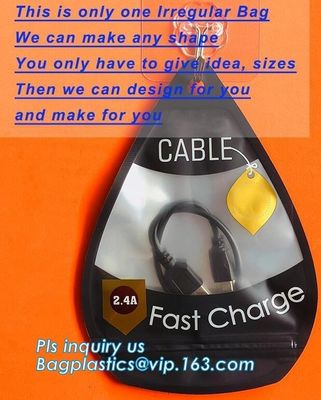 Stationery Set Transparent Plastic Bow Handle Hanger Zipper Lock Cosmetic Pvc Bag With Ziplock,Hanger Plastic Hook Bag f