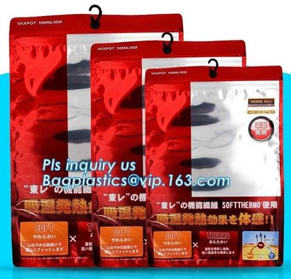 Stationery Set Transparent Plastic Bow Handle Hanger Zipper Lock Cosmetic Pvc Bag With Ziplock,Hanger Plastic Hook Bag f