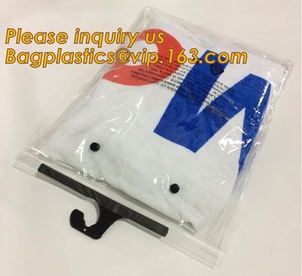 waterproof pvc swimwear bagwith hanger/pvc bikini bag/plastic bikini packaging bag plastic ziplock bag swimwear  bagease
