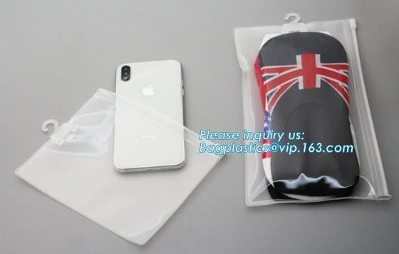 waterproof pvc swimwear bagwith hanger/pvc bikini bag/plastic bikini packaging bag plastic ziplock bag swimwear  bagease