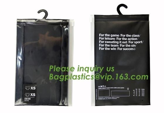 Frosted ziplock bag EVA PVC hanger bag for clothes, EVA frost drawstring bag, Frosted Plastic EVA Garment Packing Bag zi