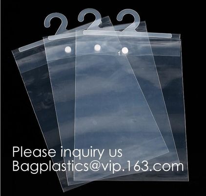 Cloth Hanger Hook Plastic Bags With Ziplock Hook Packaging Bag For Underwear Bikini Clothes,garment girl's bar packaging