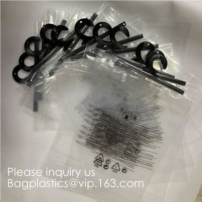 Frosted ziplock bag EVA PVC hanger bag for clothes,EVA frost drawstring bag, Frosted Plastic EVA Garment Packing Bag zip