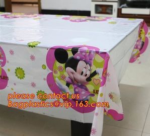 Ice And Snow Baby Favor Decoration princess Party Tablecover Supply, Hot Sale party plastic tablecover supplies kids bir