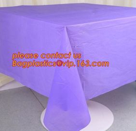 Colorful Plastic Tablecloth Wedding Decoration Supplies Party Table Cover 10 colors to choose, Waterproof Table Cover Pa