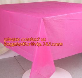 Colorful Plastic Tablecloth Wedding Decoration Supplies Party Table Cover 10 colors to choose, Waterproof Table Cover Pa