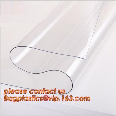 SUPER CLEAR ECO Oil proof disposable plastic tablecloth table mats frosted crystal board waterproof PVC soft glass cloth