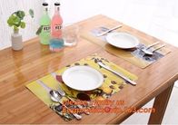 Amazon hot Crossweave Woven Non-slip Insulation PVC Placemat Washable Table Mats,Dining Decorative PVC Table Mats Table