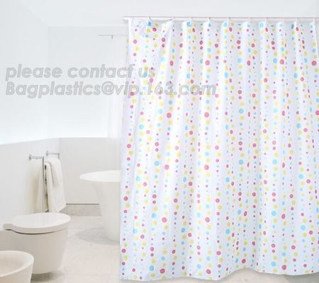 Color Changing Shower Curtain, Polyester 3D CURTAIN, kids shower curtain,Home goods pure white shower curtains with plas