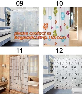 bath mats sets shower curtains, POLYESTER BATHROOM CURTAIN, HOTEL SHOWER CURTAIN, PEVA bath curtain, polyester cotton fa