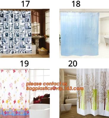 EU and USA best choose and fashionable priting YOUR LOGO shower curtain, bath curtain with lowest PRICE, Bathroom Custom