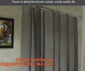 New popular transparent printed peva shower curtain, Polyester Shower Curtain Fabric For Bath Curtain, waterproof bath w