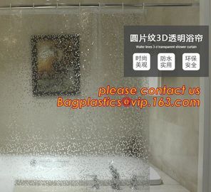 Custom Polyester Printing Shower Curtain, waterproof fireproof hook kids bathroom shower curtains, PEVA Shower curtain f