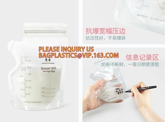 stand up reclosable drinking pouches cold drink ziplock bag with straw,Beveragereusable Kids Snack Zip Lock Juice Drink