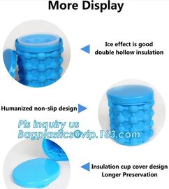 custom ice bucket silicone ice cube maker genie silicone,barware factory sells inflatable wine beer champagne silicone i