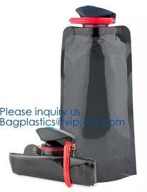 Promotional Customized Foldable Water Bottle Bag,Eco-Friendly Customized Foldable Plastic Flexible Drinking Water Bottle