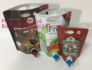 Wine Juice Bag in box packaging 3l 5l 10l plastic wine bags,Fruit Juice Beverage Syrup Wine Bag In Box With Valve bageas