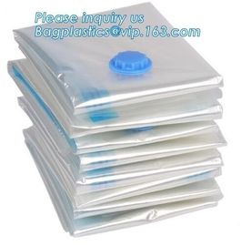 PA plastic clothes quilt space save zipper compression bags, space saver vacuum bag clothes, vaccum storage bags