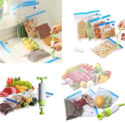 Vacuum Food Storage Bags, 2 Pack 8" x 16' Vacuum Sealer Bags Rolls, vacuum pack shrink bags vacuum bags for wholesales